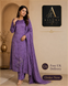 3-Piece Crush Silk Churidar Suit